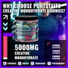 PURESTVITS Creatine Monohydrate Gummies (5g) – Pre-Workout Energy & Muscle