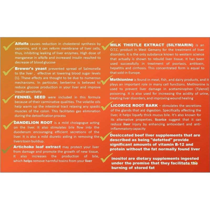 MENXI 2 Bottles Liver Support Gummy Detox & Repair Formula