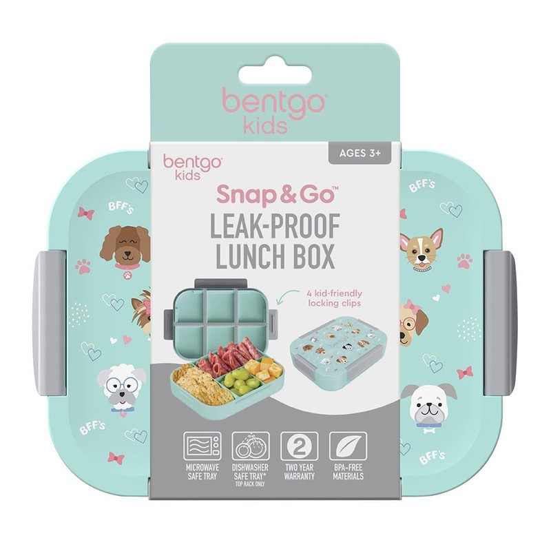 Bentgo Kids Snap and Go Lunch Box - Puppies