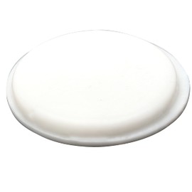 72 Pack Rok Hardware 13/16" (21mm) Diameter in 1/8" (3mm) Height of Round White Self-Adhesive Anti-Slip Rubber Bumpers for Glass Table Top, Furniture, Electronics, Laptop, Mirrors, etc - R0004WHT