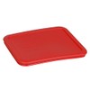Pyrex 7210-PC 3-Cup Red Food Storage Replacement Lid (4-Pack) -
