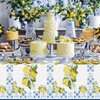 BeYumi 3 Packs Capri Lemon Theme Tablecloth Party Decoration Set