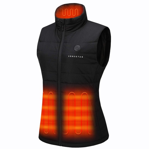 Venustas Women's Heated Vest with Battery Pack 7.4V, Heated clothes for women