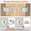 BiceNoning 90 Degree 3-Digit Combination Cabinet Lock, Zinc Alloy Keyless