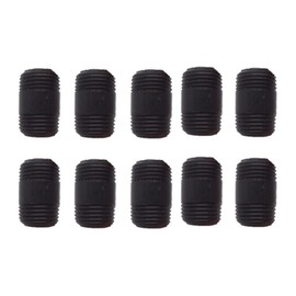 6Pcs DN15 Threaded Pipe, DIY Plumbing Pipe Decor Furniture Industrial Iron Pipe Fittings Length Tube Sleeve Extension Connector