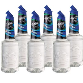 Finest Call Premium Bar/Sugar Syrup Mix, 1 Liter Bottle (33.8 Fl Oz), Pack of 6