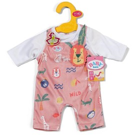 BABY born Tutina con maniche lunghe e motivi jungle - Accessori di alta qualità per bambole - Abbigliamento adatto per bambole di 43 cm