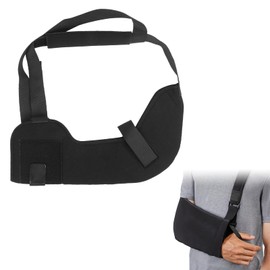 TUKNN Arm Sling, Adjustable Lightweight Rotator Cuff Support, Arm Sling Shoulder Right Left, Adjustable Mesh Shoulder Immobiliser Arm Sling, Arm Sling Shoulder, Black