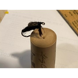 8 FLIES! Black Stonefly Wet Nymph Trout panfish sz 8  free ship Mustad