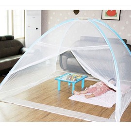 One-Touch Large Mosquito Net - Individual OPP Pack, Various Sizes (1-10 Person) for Beds & Living Rooms, Bottomless Design Camping 5-6 Person One-Touch (200X200)