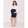 Be Mammy BE20-234 Women's Maternity Shorts, navy