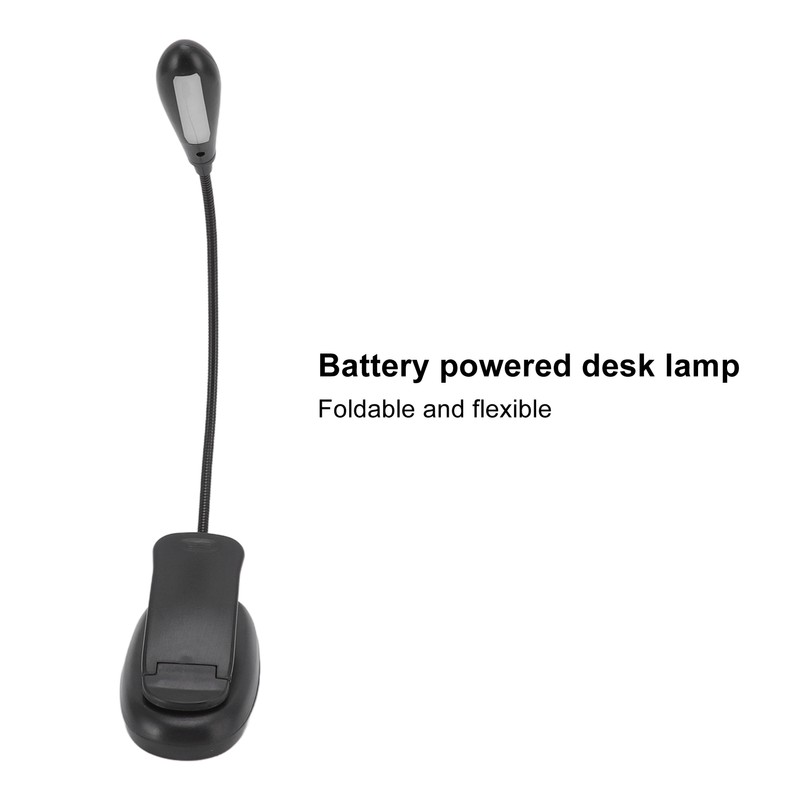 Clip On Light Black 9 Level 7 Lamps Foldable Flexible
