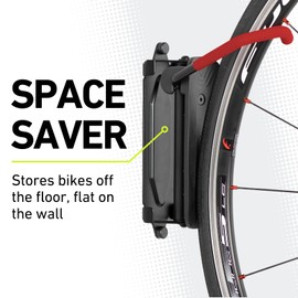 Vibrelli Swivel Bike Wall Mount - Vertical Bike Rack Garage - Bike Hangers for Garage - Bike Storage Garage - Bike Hanger for MTB, Road, eBike - Bike Hooks for Garage