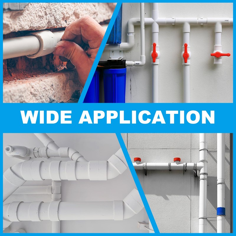 PATIKIL 3-1/2" PVC Pipe Fitting Coupling Adapter, Straight Pipe Slip