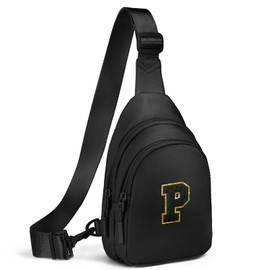 Viverte Party Favors Bags for Kids 8-12 4-8 Party Gift for Teen Girls Prize for Girls Kids Party Accessories Sling Bag Waist Packs Travel Fanny Pack Crossbody Bags for Girls (Black-P)