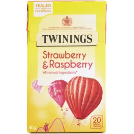 Twinings Strawberry & Raspberry Tea Bags, 40g