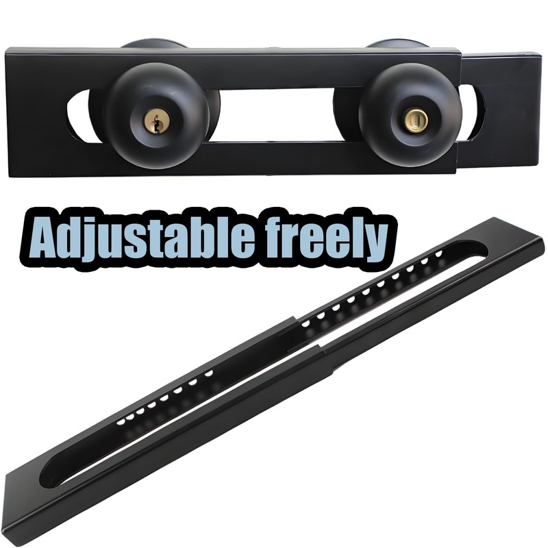 TEMEILI Double Door Locking Device, French Door Lock Security Barricade,