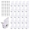 25Pcs Mirror Hangers for The Wall, Mirror Holder Clips, Clear