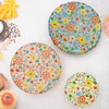 3 Pieces Beeswax Bowl Covers Reusable Beeswax Food Wrap Stretch