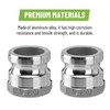 SPARKWHIZ 2 PCS Aluminum Camlock (2" part D) Cam &