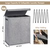 DOKEHOM 150L Double Laundry Basket with Lid and Removable Laundry