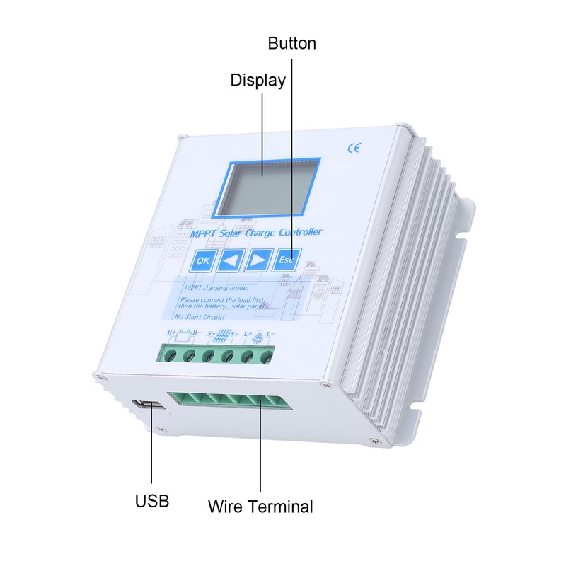 MPPT Solar Charge Controller Efficient Charging Anti Reverse Solar Panel