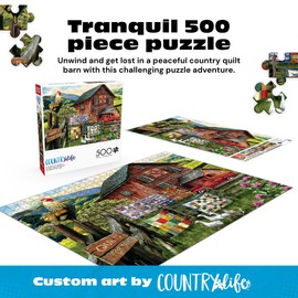 Buffalo Games - 500 Piece Jigsaw Puzzle Tom Wood A Little Bit of Heaven, Made in USA, Premium Recycled Board, Full-Color Poster