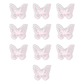 Tabanzhe 10PCS Butterfly Hair Clips-Cute Pink Butterfly Embroidery Hair Clip Set Hair Styling Accessories Barrettes Gifts for Women Kids Girls Wedding Christmas Birthday Party Decor