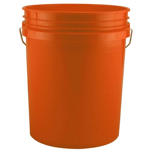 Made in USA 5 Gallon Bucket [Orange] Plain LEAKTITE 5 Gallon Bucket Orange