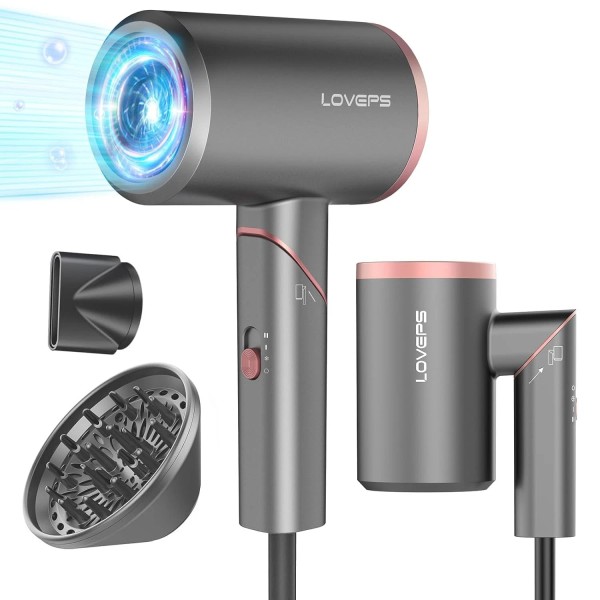 LOVEPS Hair Dryer With Diffuser 1800W Model PT-9246 Foldable &
