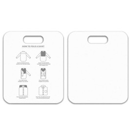 AUNMAS Laundry Folder Garment Organizer, Clothes Folding Board for Shirts Pants Baby Clothes, T Shirts Fast Folder Annular Hole Design Closet Accessory(White)