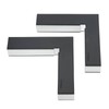 2PCS Positioning Square Aluminum Alloy Black 90 Degrees Woodworking Corner