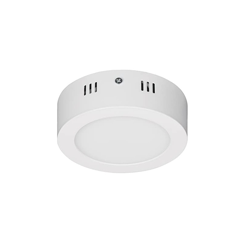 Volteck Lait PLA-203L, Plafón redondo, moderno, 6W, 6500K, LED, blanco