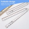 2 Pcs 30cm Geometric Folding Ruler School Stationery Folding Ruler