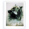 Keeshond Portrait Notecard Set - 12 Note Cards By Ruth