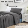 REDASW 1800 Thread Count Microfiber Sheets 4pc Bedding Set, Deep
