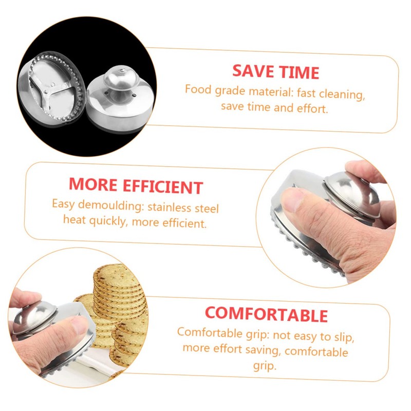 Gatuida Round Sandwich Sealer Mold Sandwich Cutter and Pressing Tool