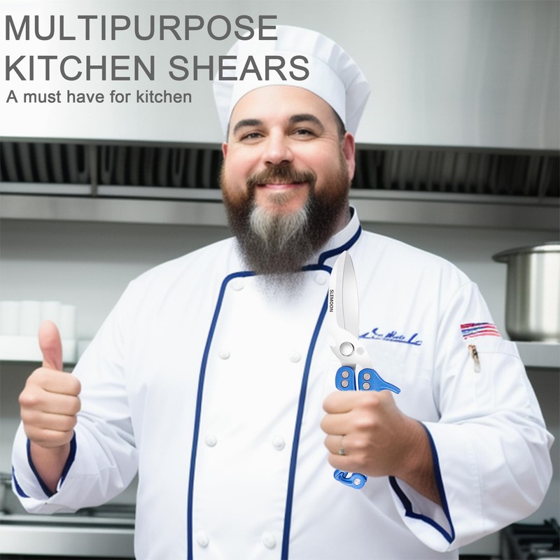 SLEMOON Kitchen Shears Heavy Duty Poultry Shears Meat Cutting Dishwasher