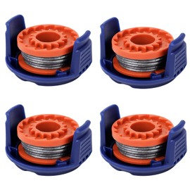 AIWMQYYF Strimmer Parts Spool Cover and Line, Blue and Orange String Trimmer Replacement Line Grass Trimmer Spool, Nylon and Plastic Replacement Strimmer Line for Mac Allister MGTP18Li，etc.