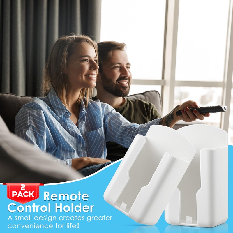 Saillong 2 Pack Remote Holder Wall Mount, Remote Control Holder