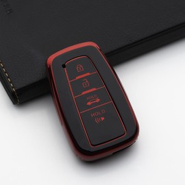 Tautrophen Key Fob Cover Fit for Toyota 2020-2022 Highlander Corolla Prius 2018-2024 RAV4 Camry Avalon C-HR GT86 Smart Key