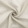 Cortinas semitransparentes con aspecto de lino beige de 42 x