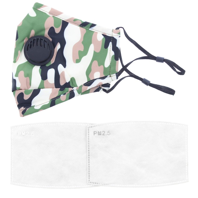 Zac's Alter Ego Non Medical Camouflage Print Breathable Cotton Face