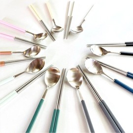 Bogen Pino Silver Cutlery Set 3-Piece, 9 Colors, Color Selection / 보겐 피노 커트러리 실버 수저세트 3p 9컬러 색상선택