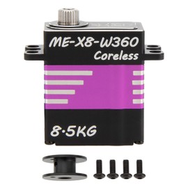 MEUS Racing 360° RC Winch Servo 8.5KG Coreless Servo for Axial SCX10 Capra UTB 1.9 Traxxas 1/10 1/8 RC Cars (ME-X8-W360)