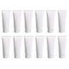 12 PCS Empty Refillable White Plastic Soft Tube Squeeze Bottles