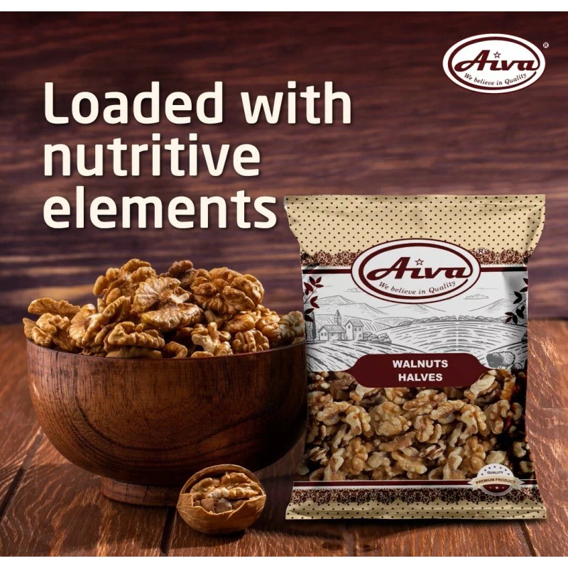 AIVA - Walnuts Raw, Shelled, Halves & Pieces, PREMIUM GRADE