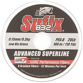 Sufix 832 Advanced Superline 250 – Green, 0.480 Size mm