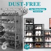 Kuject Large Shoe Organizers Storage Boxes for Closet, 12 Pack