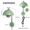 COSYLUX Modern Sleek Plug in Wall Sconce, Hardwired & Corded
